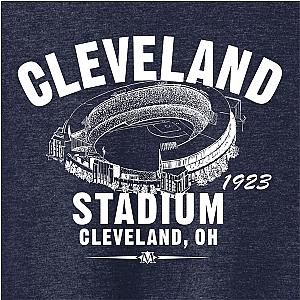 Cleveland Baseball Classic Cut Premium Tri-Blend Tee Shirt Past Home of Your Cleveland Guardians Red Heather