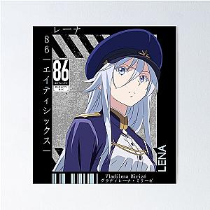 Eighty Six Anime Science Fiction Light Novel Manga Series Written by Asato Lena Retro Poster