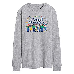 Abbott Elementary Characters Men's Long Sleeve Graphic T-Shirt