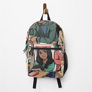 Trending Abbott Elementary TV show characters design backpack