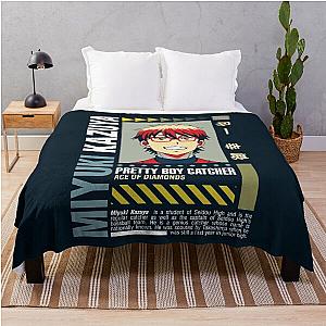 Street Wear Ace of Diamond Kazuya Miyuki Throw Blanket