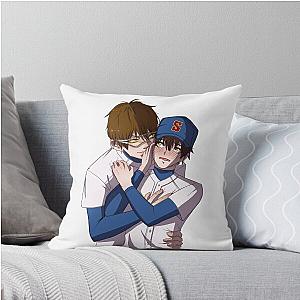 Sawamura Eijun x Miyuki Kazuya Ace of Diamond fanart Throw Pillow
