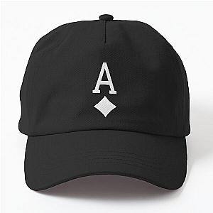 Black and White Ace of Diamonds Card Game Dad Hat