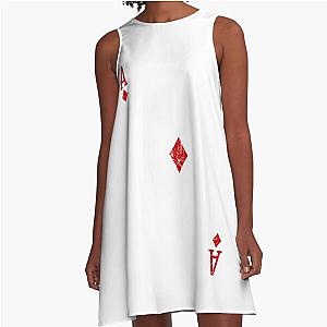 Ace of Diamonds Playing Card A-Line Dress