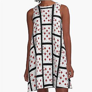 Playing Cards 8 of Diamonds A-Line Dress