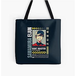 Street Wear Ace of Diamonds: Sawamura Eijun Ace Pitcher All Over Print Tote Bag