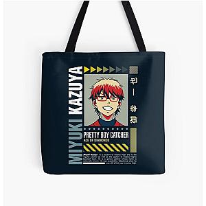 Street Wear Ace of Diamond Kazuya Miyuki Catcher All Over Print Tote Bag