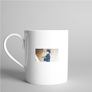Wolf for Love A Girl And Her Guard Dog Mugs