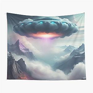 Mystic Heights Ancient Aliens Tapestry