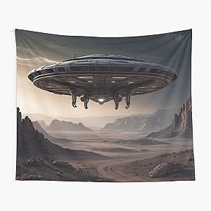 The Silent Arrival Ancient Aliens Tapestry