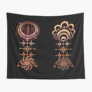 Ancient Aliens Crop Cirlces Tapestry