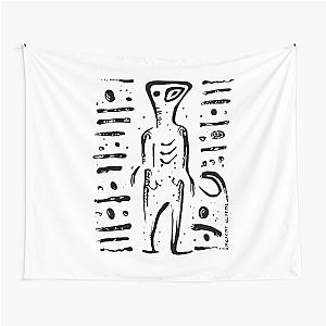 Ancient Aliens Petroglyphs Rock Art Tapestry