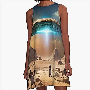 Tully Papyrus Ancient A-Line Dress
