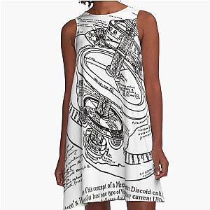Vimanika Shastra - Ancient Alien A-Line Dress