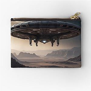 The Silent Arrival Ancient Aliens Zipper Pouch