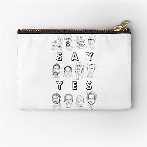 Ancient Aliens Cast of Caricatures Say Yes Zipper Pouch