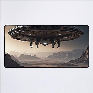 The Silent Arrival Ancient Aliens Desk Mat