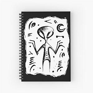 Ancient Aliens Petroglyphs Rock Art Spiral Notebook