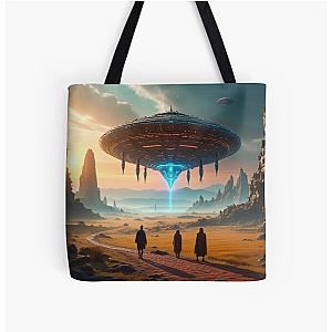 The Ancient Descent Ancient Aliens Tote Bag