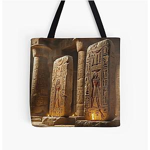 Echoes of Eternity: Ancient Aliens Gift All over Print Tote Bag