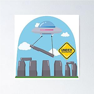 Ancient Aliens Construction Poster