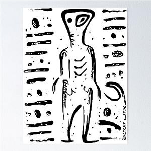 Ancient Aliens Rock Art Poster