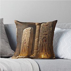 Echoes of Eternity: Ancient Aliens Throw Pillow