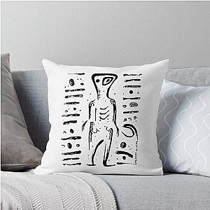 Ancient Aliens Petroglyphs Rock Art Throw Pillow