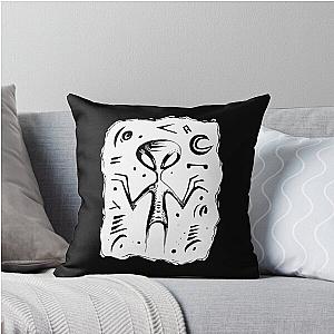 Ancient Aliens Petroglyphs Rock Art Throw Pillow