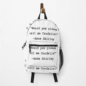 Anne of Green Gables - Anne Shirley Quote Backpack
