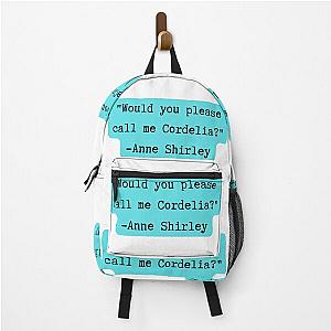 Anne of Green Gables Anne Shirley Teal Backpack