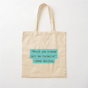 Anne of Green Gables - Teal Cotton Tote Bag