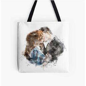 Anne with an E watercolor Anne Shirley and Gilbert Blythe All Over Print Tote Bag