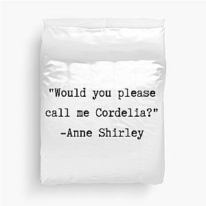 Anne of Green Gables Anne Shirley Cordelia Duvet Cover