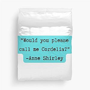 Anne of Green Gables - Teal Duvet Cover