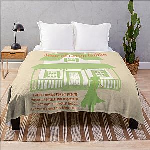 Anne of Green Gables Anne Shirley L.M. Montgomery Quote Book Lover Gift for Teacher Best Friend Poster Art Print Throw Blanket