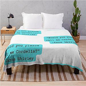 Anne of Green Gables - Anne Shirley Teal Throw Blanket