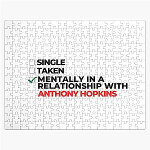 Mentally in a relationship with Anthony Hopkins Jigsaw Puzzle