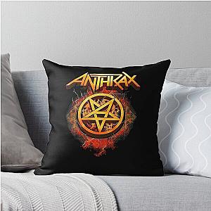 imagine an anthrax band throw pillow