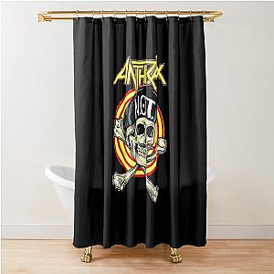 cute animated shower curtain anthrax band