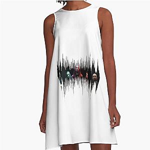Black Hole Anthrax A Line Dress