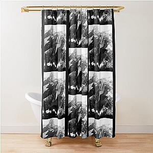 Armored Core 4 Ps3 Cover Ver 2 Black and White Shower Curtain