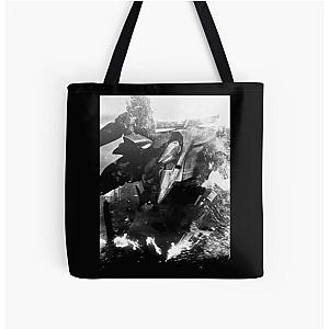 Armored Core 4 - Cover Ver. 2 Black and White All Over Print Tote Bag