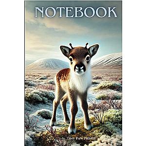 Cute Baby Reindeer Notebook - Adorable Idea for Kids Who Love Animals: Fun and Creative - Perfect for Writing Drawing and School Notes