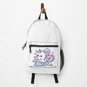 Kawaii Gentle Banshee with a Pastel Colored Cloud Backpack