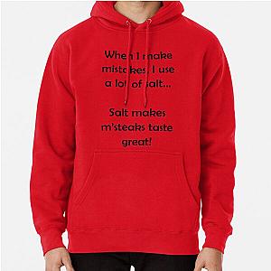 Barenaked Ladies - Salt makes steaks great - dark text Pullover Hoodie