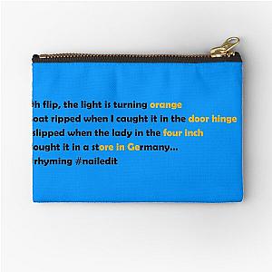Barenaked Ladies - Orange Rhyming Lyrics Zipper Pouch
