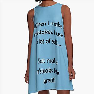 Barenaked Ladies - Salt Makes Steaks Taste Great Dark A-Line Dress