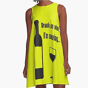 Drunk on Wine Amazing A-Line Dress