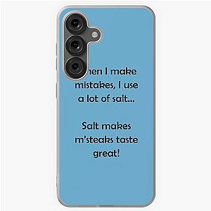 Barenaked Ladies - Salt Makes Steaks Taste Great - Dark Text Samsung Galaxy Soft Case
